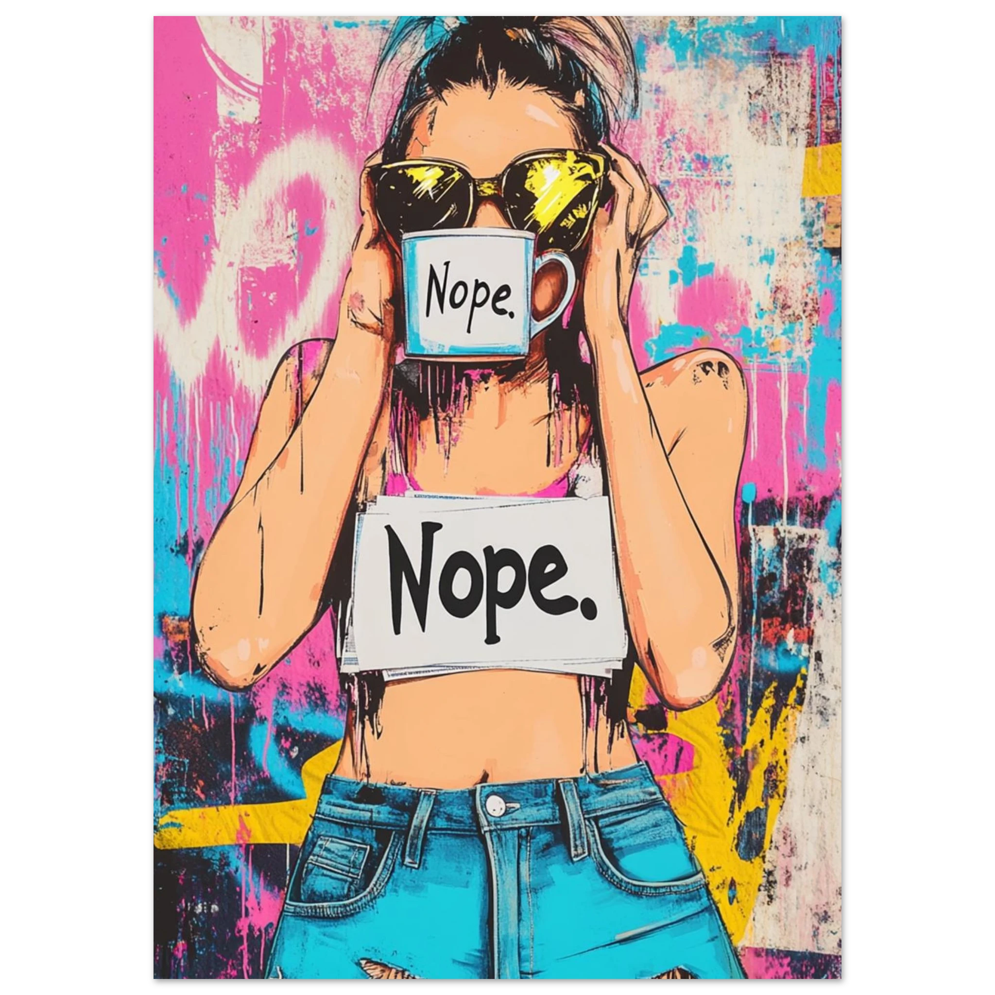 „NOPE, but make it fashion.“ – Statement-Kunst für alle, die nicht funktionieren wollen