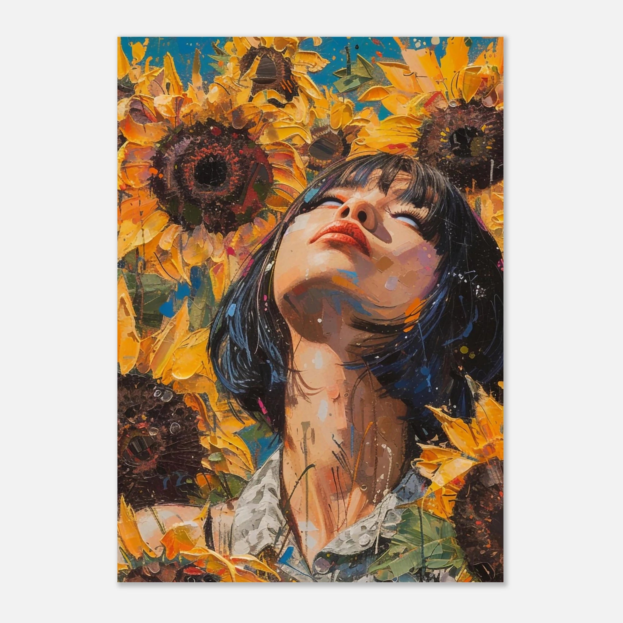 Sonnenblumen und Selflove Poster