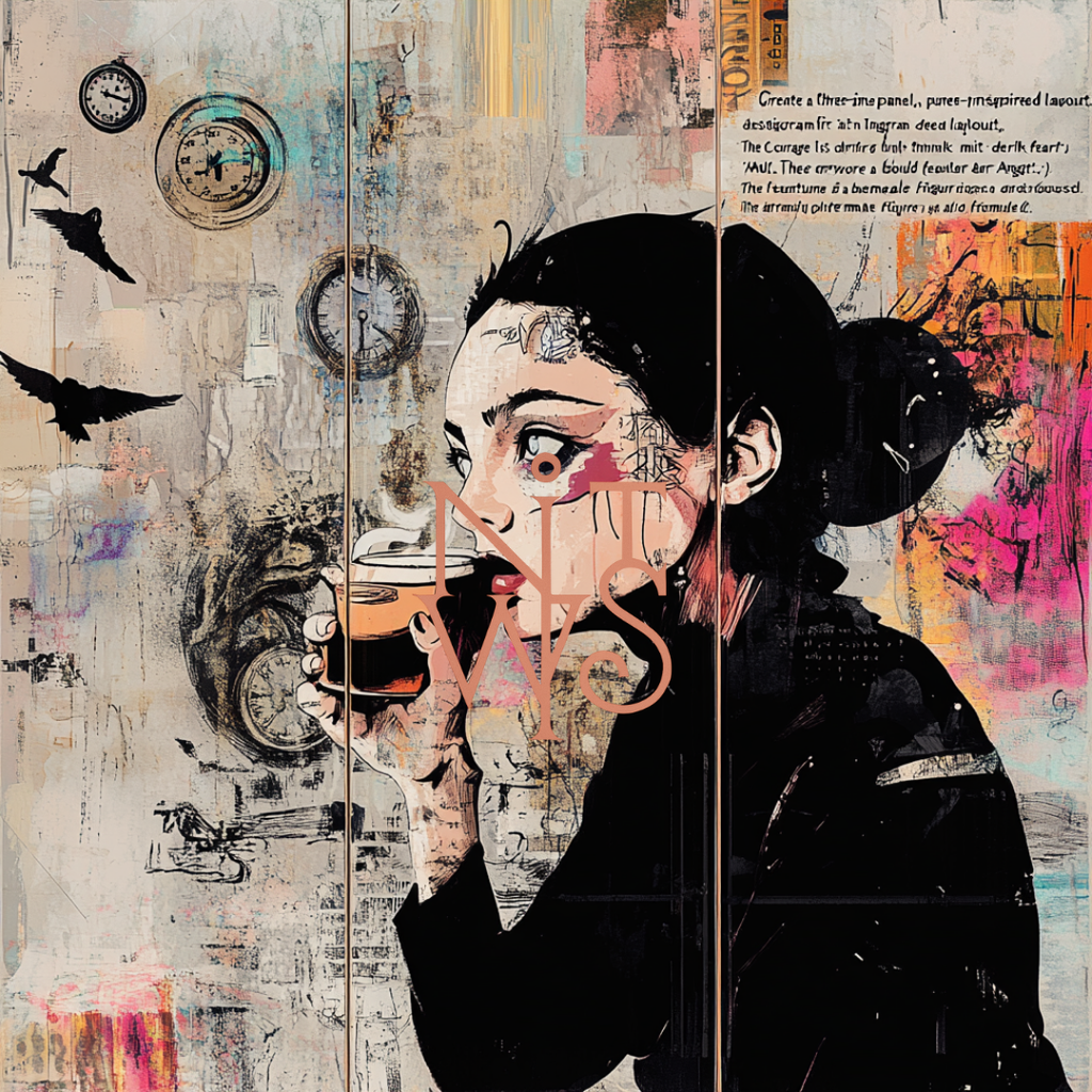 "Gothic Mornings: The Raven & The Coffee"