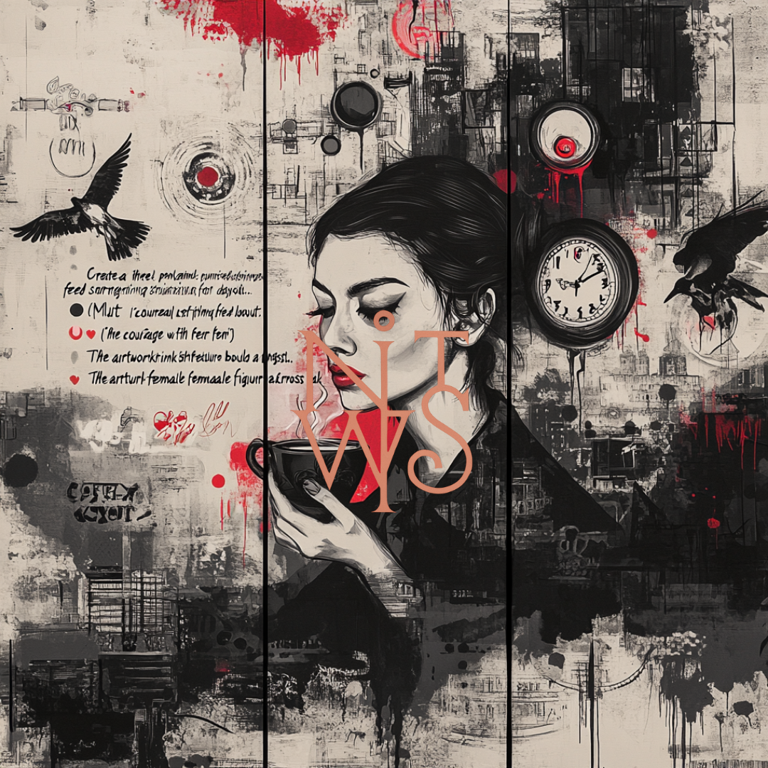 "Gothic Mornings: The Raven & The Coffee"