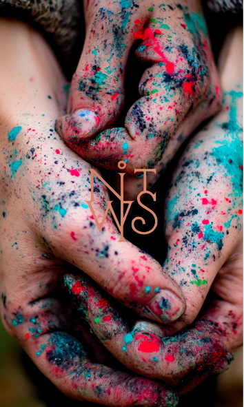 "Hände, die erschaffen: Eine Ode an den kreativen Prozess" – Digitaler Kunstdruck