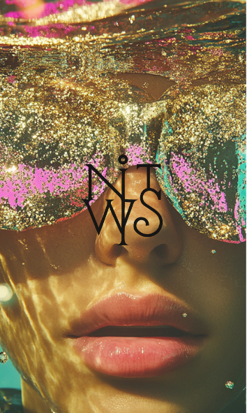 "Aqueous Dreams: Ein Bad in flüssigem Licht" – Digitaler Kunstdruck