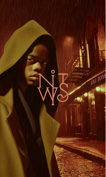 "Nocturnal: Elegie für die regennasse Stadt" – Digitaler Kunstdruck