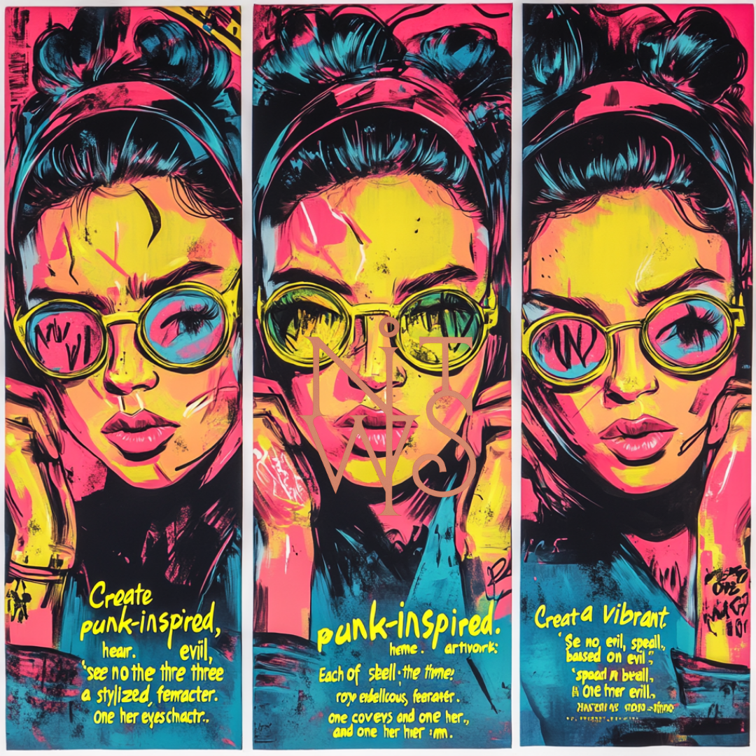 "Neon Rebels: The 'See No Evil' Triptychs"