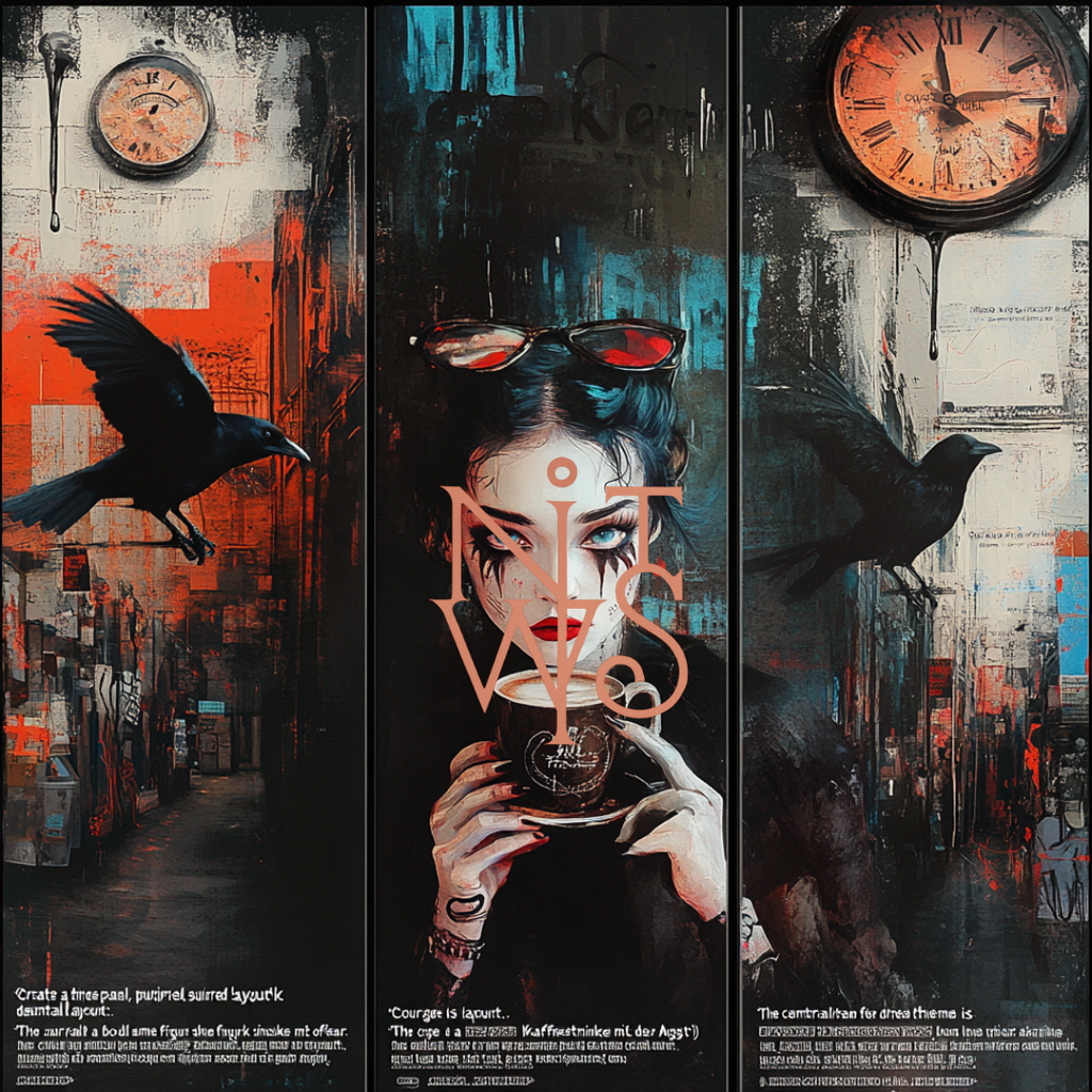 "Gothic Mornings: The Raven & The Coffee"