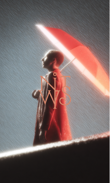 "The Crimson Path: Dem Schicksal entgegen" – Digitaler Kunstdruck