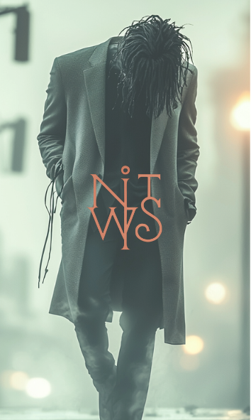 "Faceless Wanderers: Echos in the Fog" – Digitaler Kunstdruck