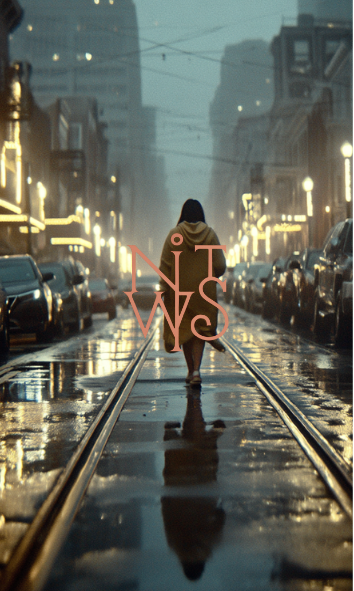 "Concrete Elegy: Die stillen Wege der Stadt" – Digitaler Kunstdruck