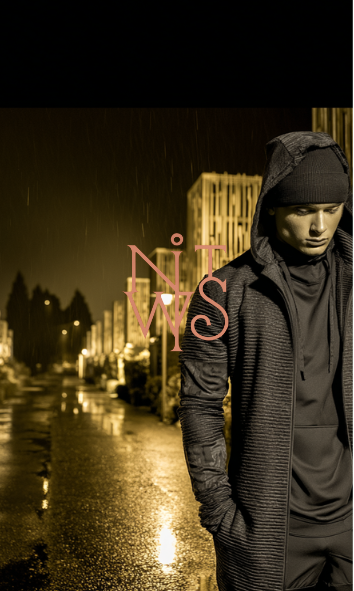 "Ashen Horizon: Mode am Rande der Zeit" – Digitaler Kunstdruck