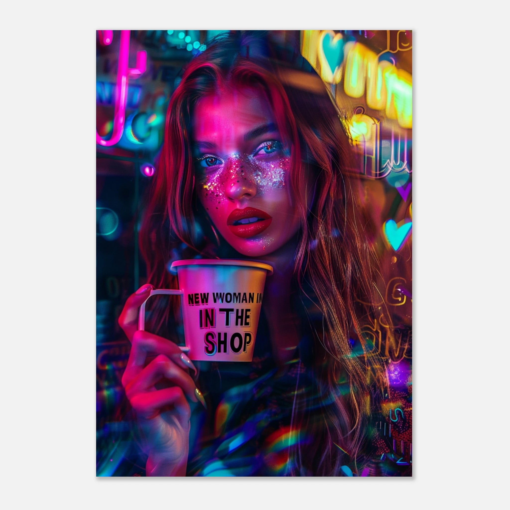 "Glitter Riot – Neon Glow & New Woman Energy"