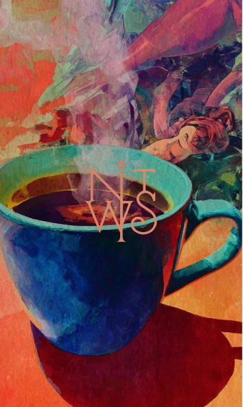 "Wo Feuer auf Wasser trifft: Eine Reise durch surreale Landschaften" – Digitaler Kunstdruck