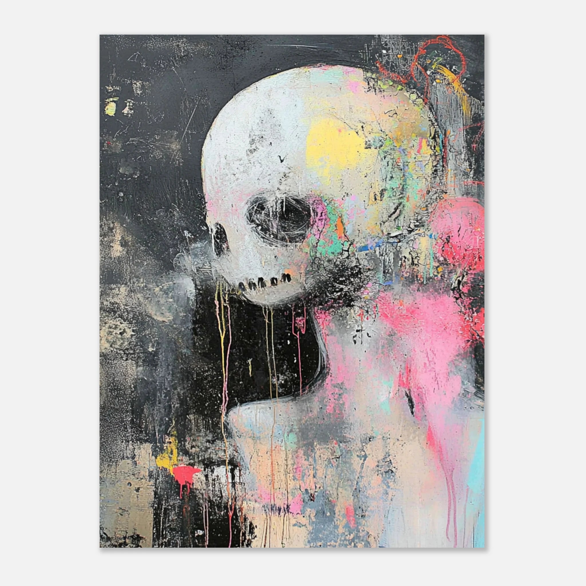 „Surrealer Albtraumhase – Düstere Kunst für mutige Wände“