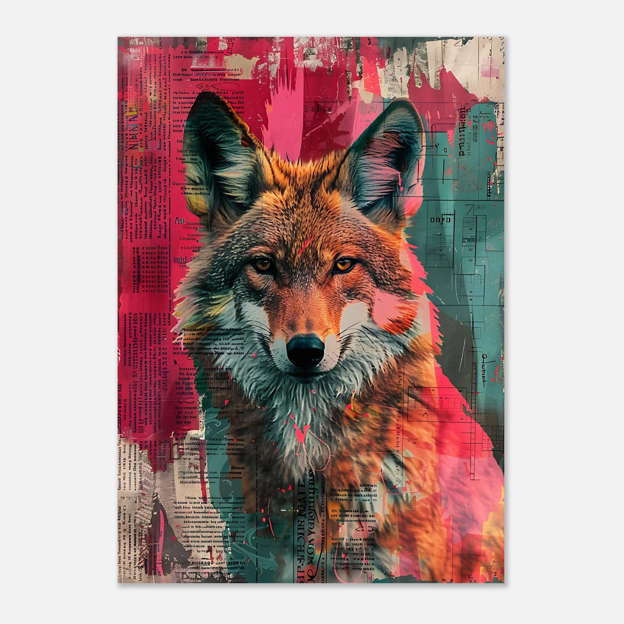 Urban Fox Graffiti Art