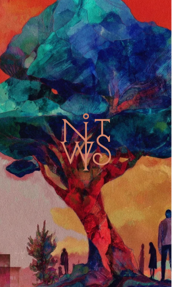 "Wo Feuer auf Wasser trifft: Eine Reise durch surreale Landschaften" – Digitaler Kunstdruck