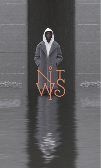 "Urban Monks: Eine Studie in Stille und Silhouette" – Digitaler Kunstdruck