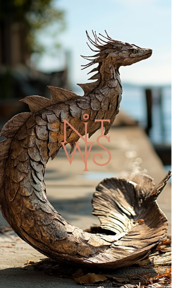 "The Alchemist's Daughter: Eine Fabel in Gold und Schatten" – Digitaler Kunstdruck