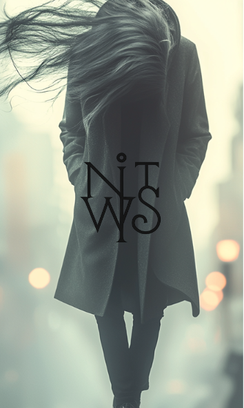 "Der Fremde in der Stadt: Eine Neo-Noir-Fantasie" – Digitaler Kunstdruck