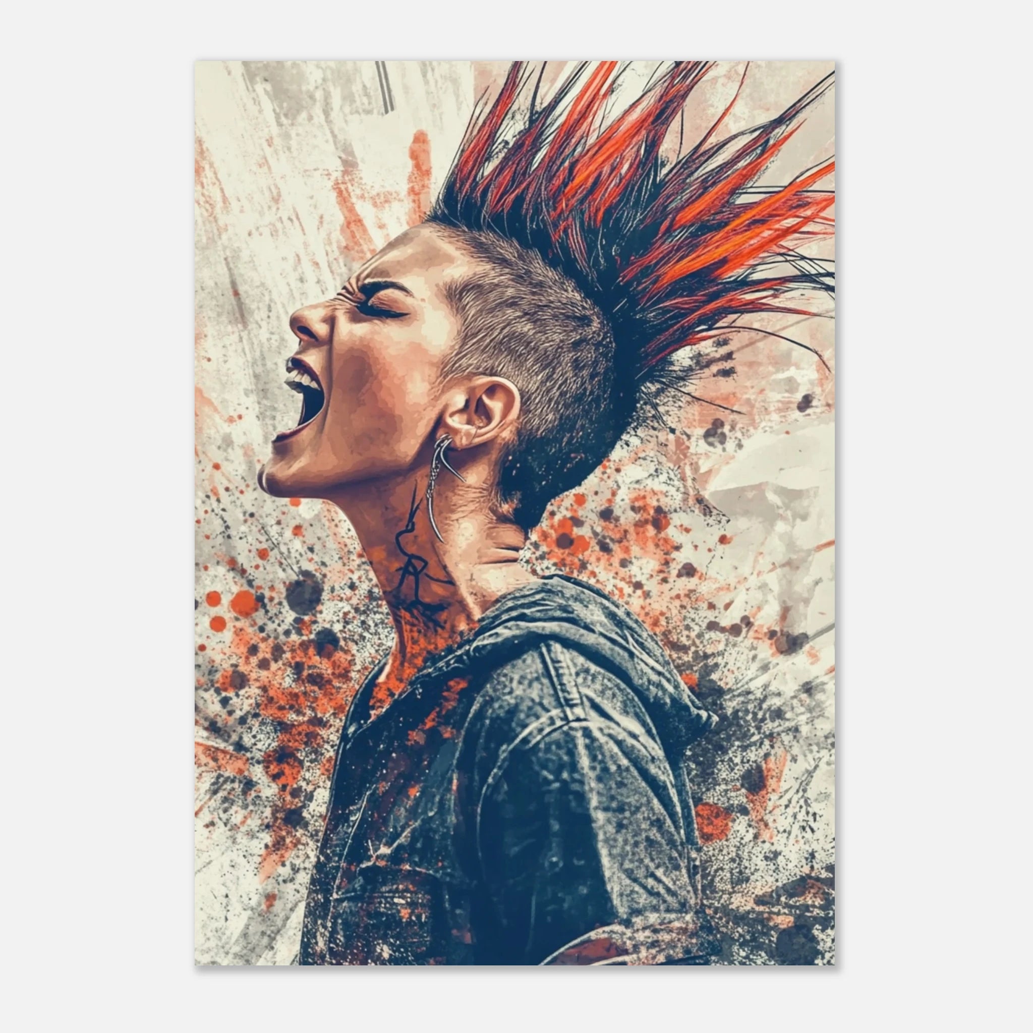 Laut. Wild. Echt. – Punk Rebellion Art Print | NEW WOMAN IN THE SHOP