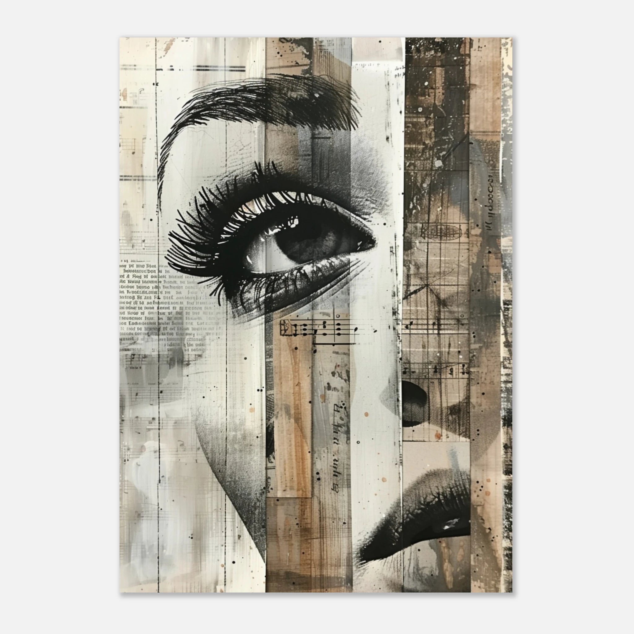 Lips of the City – Modern Art Face Print