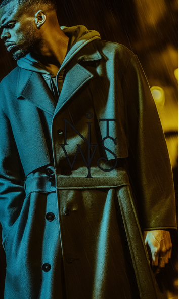 "Nocturnal: Elegie für die regennasse Stadt" – Digitaler Kunstdruck