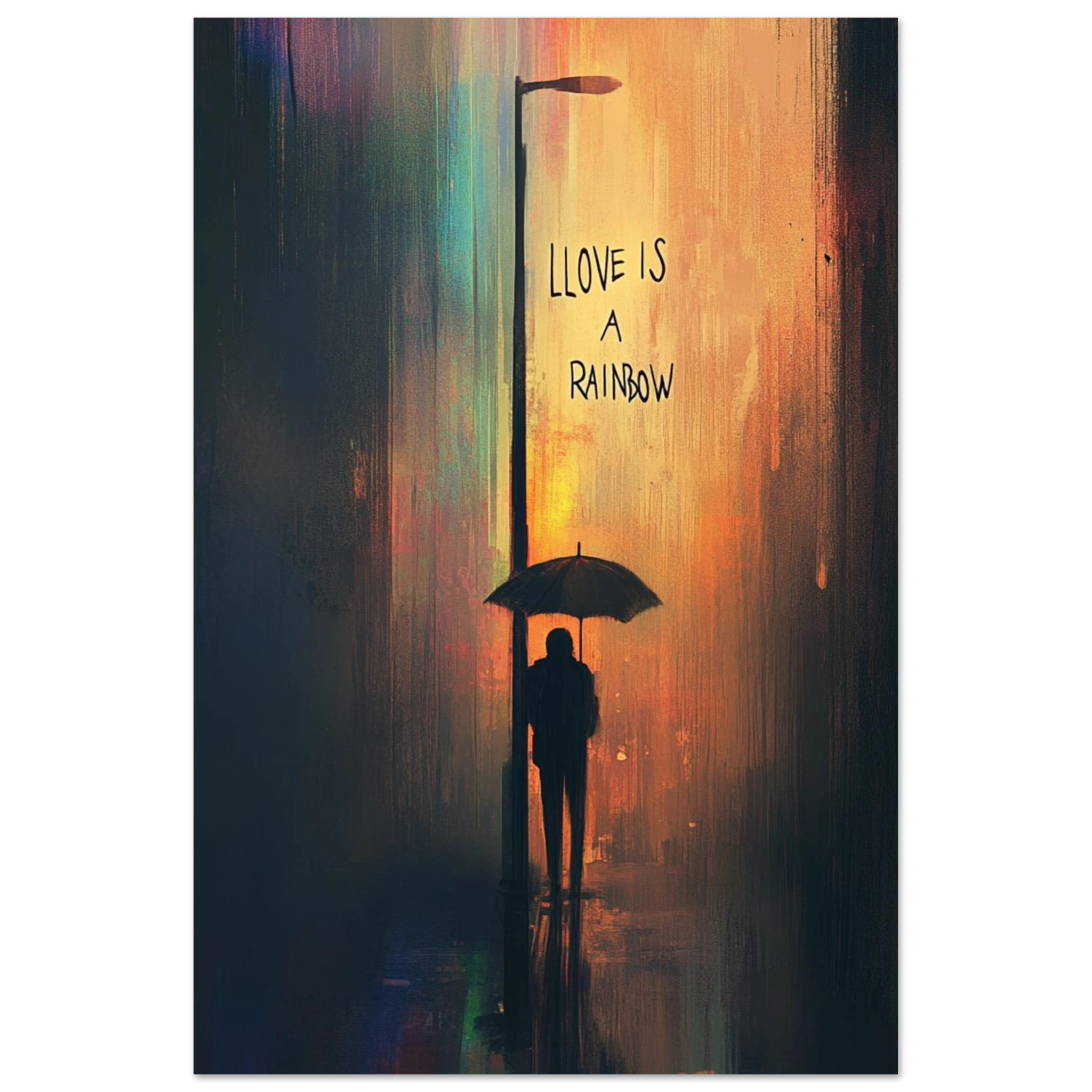 Love is a Rainbow – Queeres Kunstposter