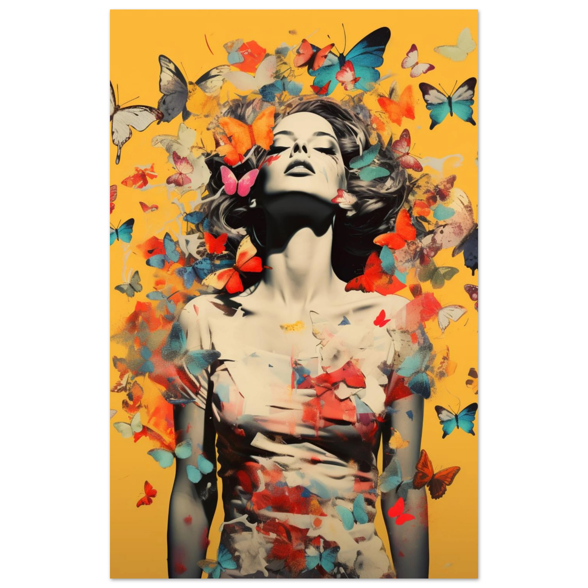Butterfly Bloom – Empowerment-Poster mit Schmetterlingen & Wandel