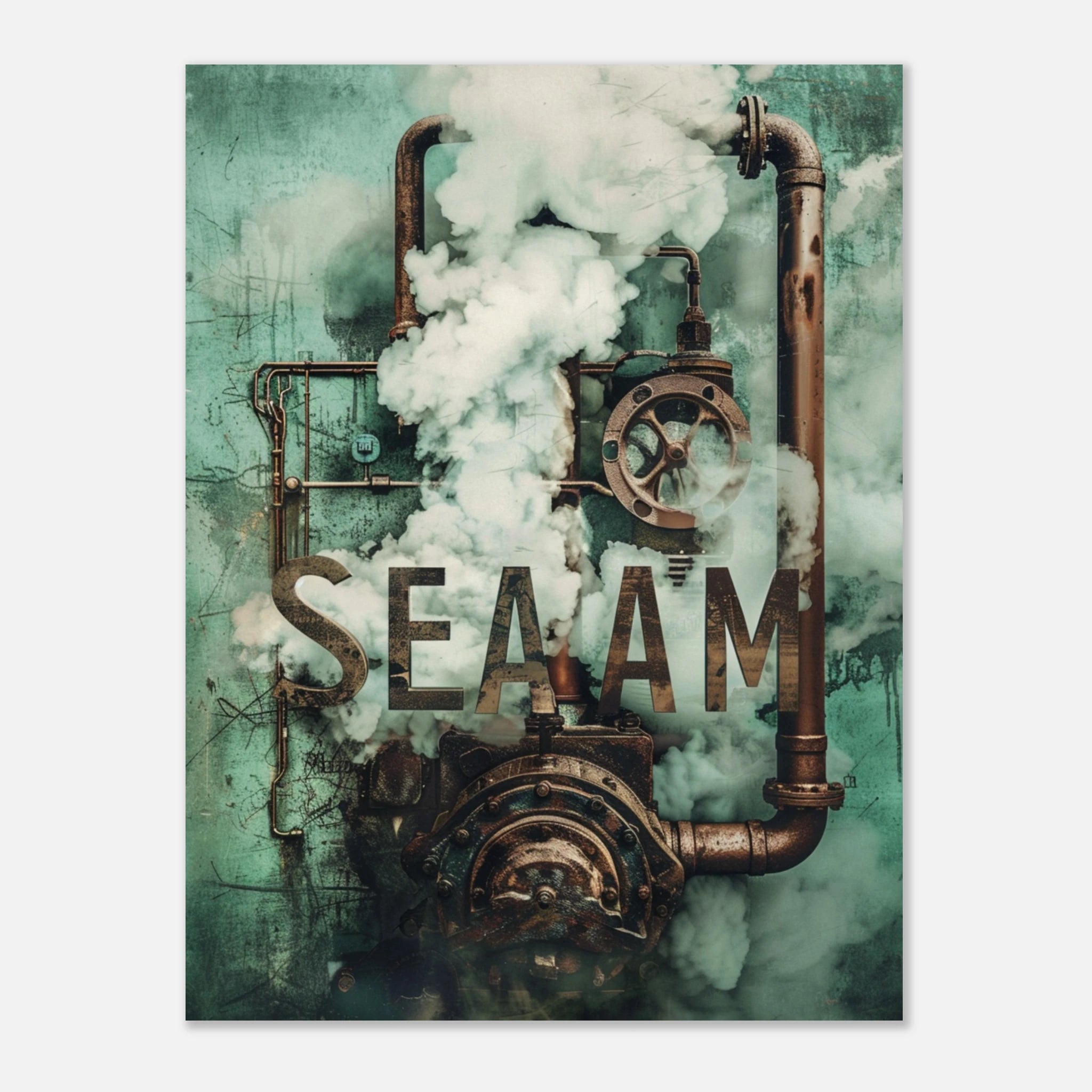 SEAAM – Steampunk-Dampfmaschine im Retro-Industriedesign