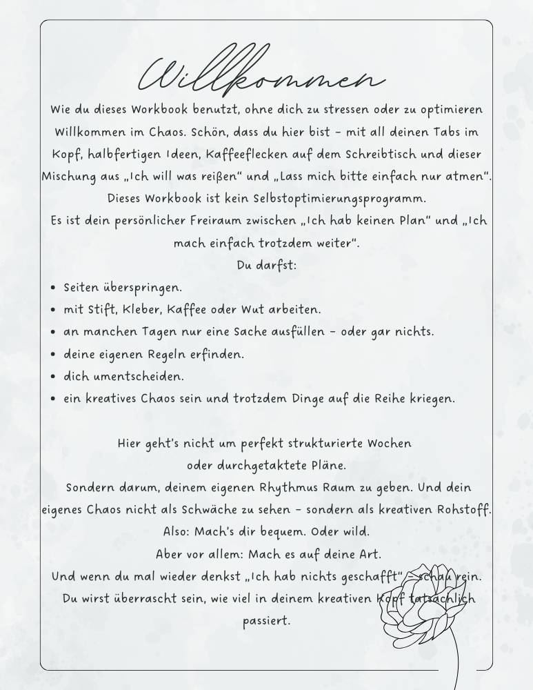 Chaos im Kopf? Willkommen im Club. Jetzt wird’s stylisch.