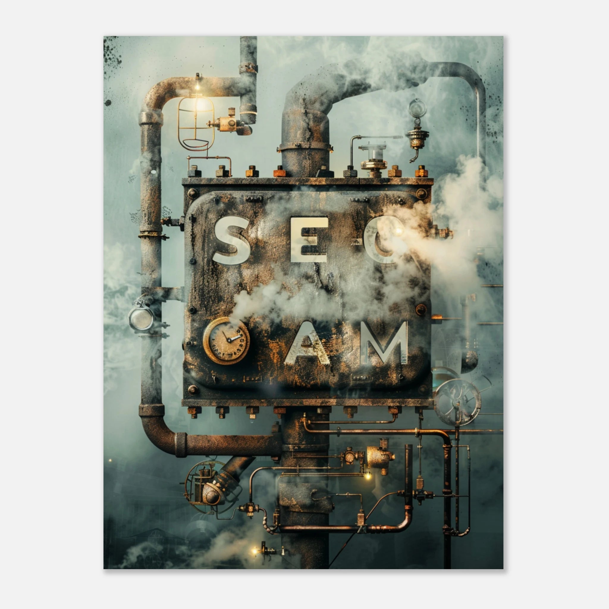 SECAM – Steampunk Power Machine im Retro-Industrie-Design