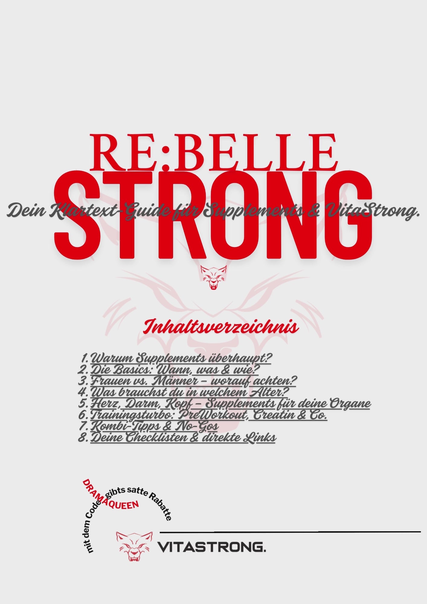 🖤 RE:BELLE STRONG – Dein kostenloser Klartext-Guide für Supplements