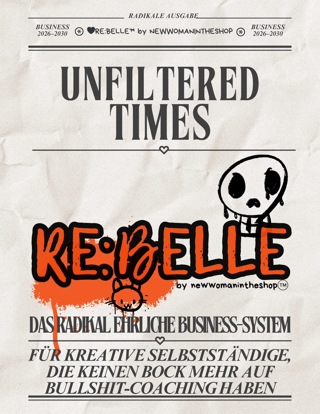 🖤 UNFILTERED🖤 – Das radikal ehrliche Business-System für 2026–2030